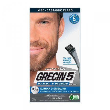 Tinta Tonalizante Grecin 5 Barba e Bigode - Castanho Claro