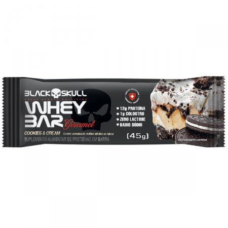 Barra de Proteína Black Skull Sabor Café 45g