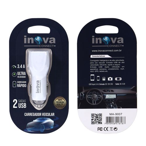 Carregador Veicular Connect - Inova