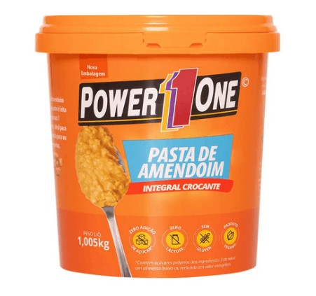 Pasta de Amendoim Power One Crocante - 1kg