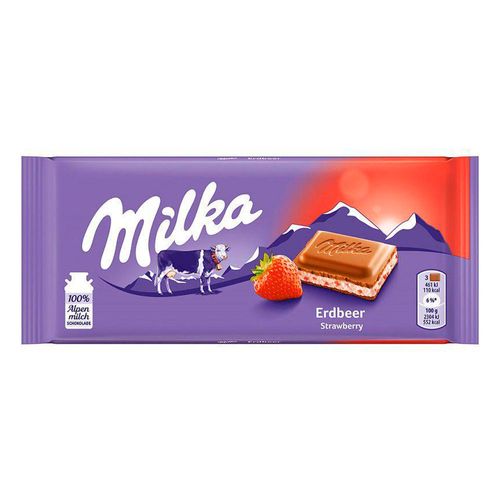 Barra de Chocolate Milka Strawberry - 100g
