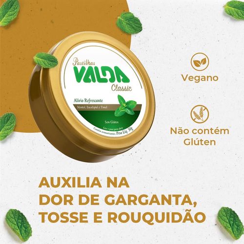 Pastilhas Valda Classic Lata - 50g