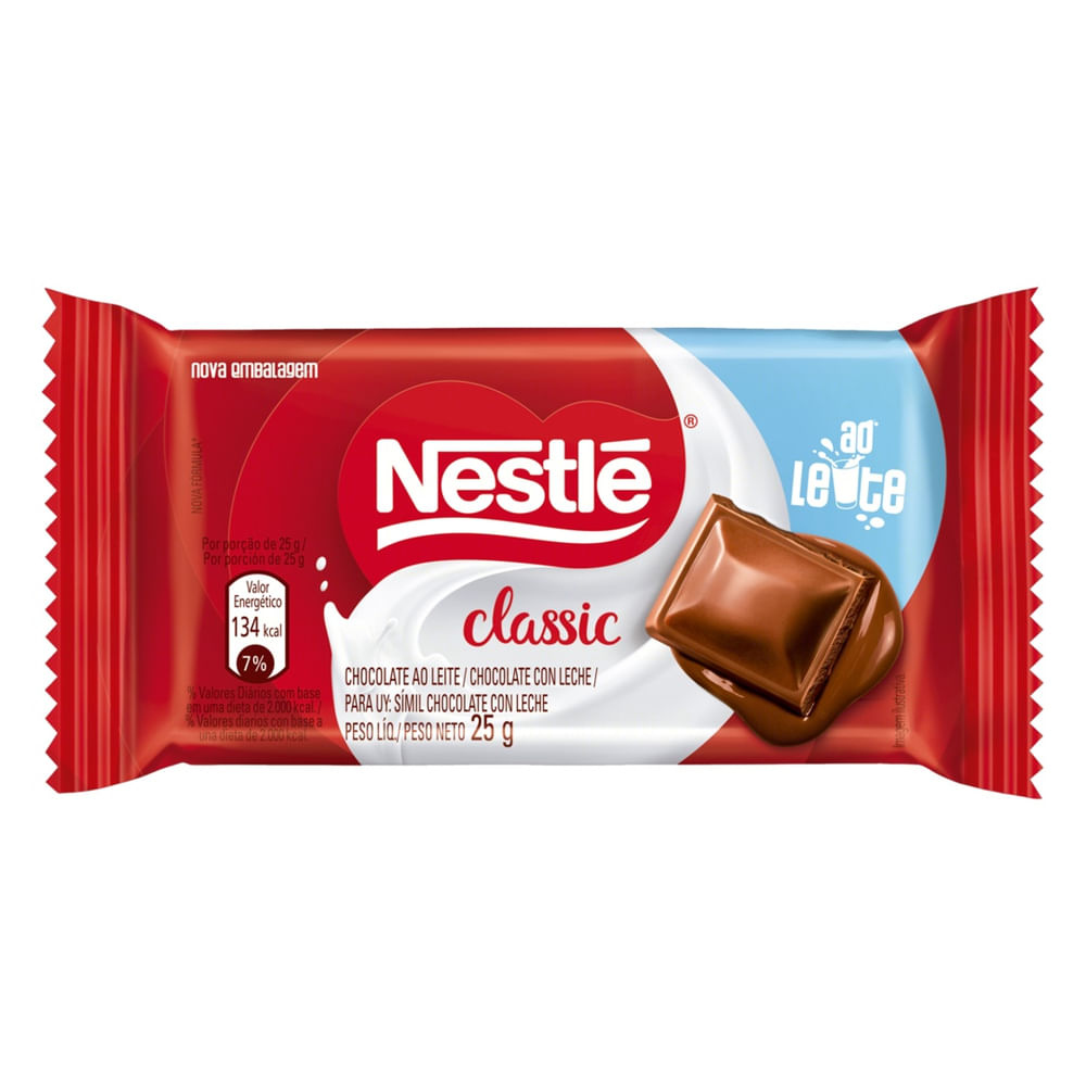 Chocolate Nestle Classic Ao Leite - 25g