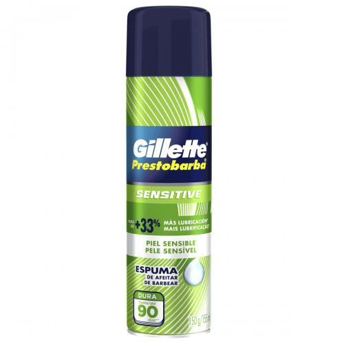 Espuma de Barbear Gillette Prestobarba Sensitive - 150g