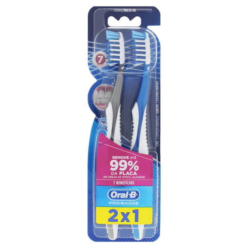 Escova Dental Oral-B 7 Benefícios - Leve 2 Pague 1