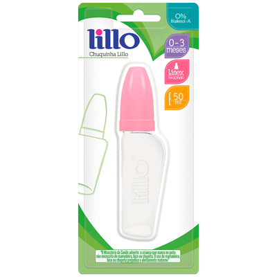 Mamadeira Miniform com Bico de Silicone Rosa - Lillo
