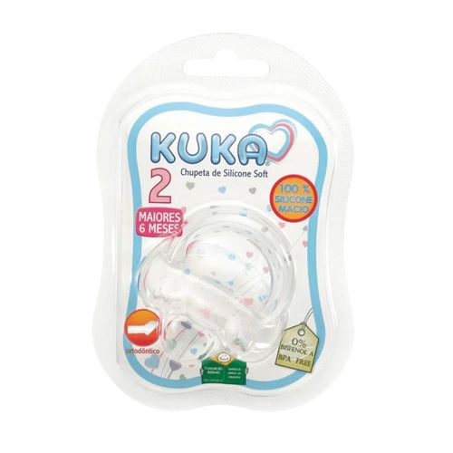 Chupeta Soft Orto Transparente Fase 2 - Kuka