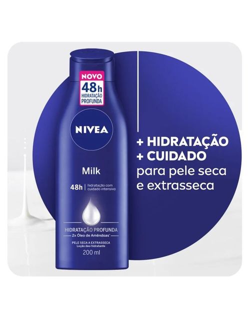 Hidratante Corporal Nivea Milk Pele Seca a Extrasseca - 200ml