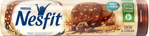 Biscoito Nestle Nesfit Sabor Cacau e Cereais - 160g