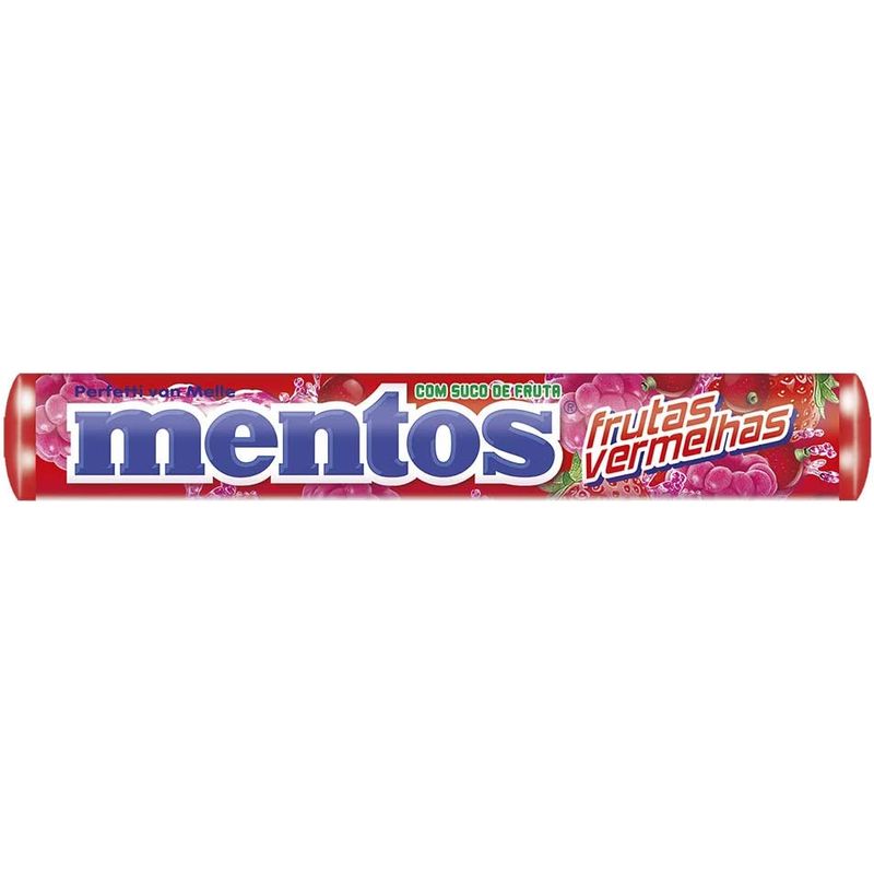 Bala Mentos Stick Frutas Vermelhas - 37.5g