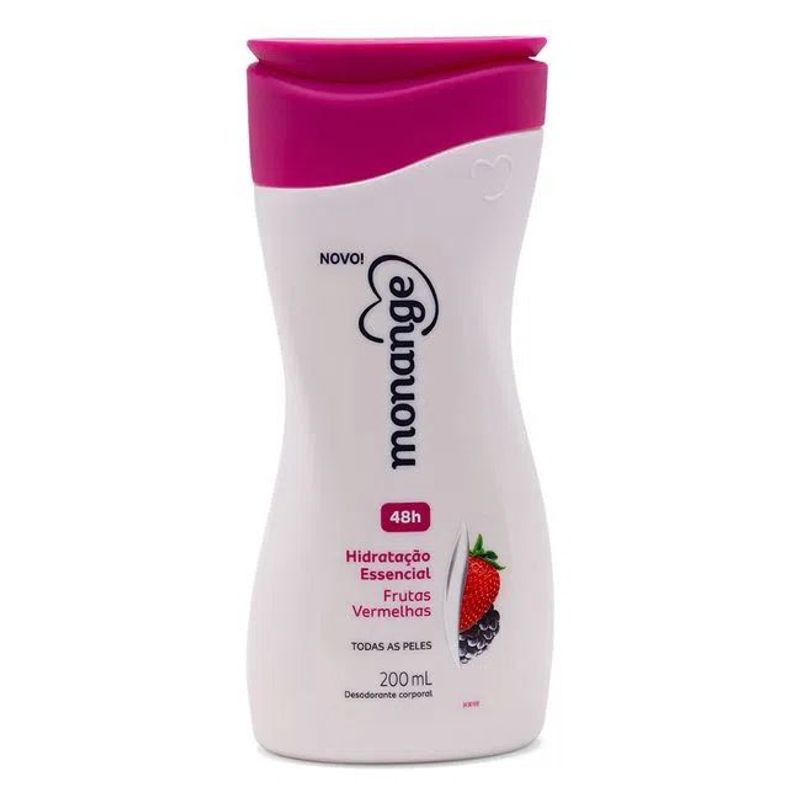 Hidratante Corporal Monange Frutas Vermelhas - 200ml