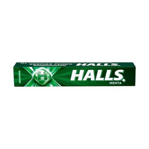 Bala Halls Sabor Menta - 10 unidades