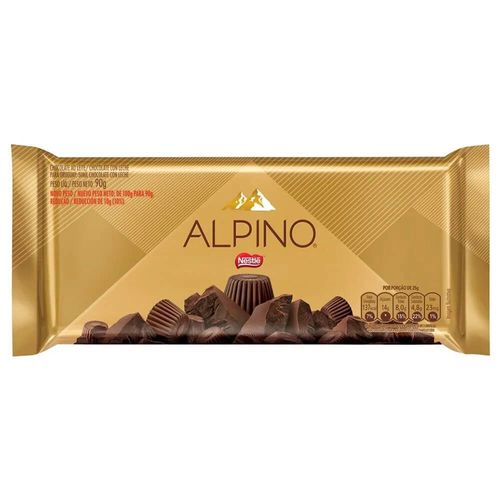 Barra de Chocolate Alpino Nestle - 90g