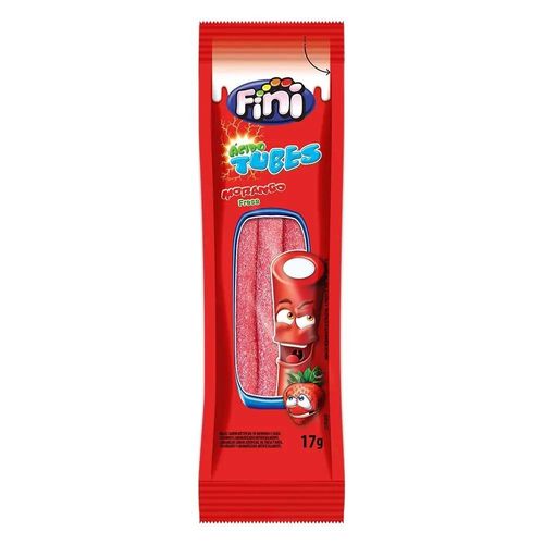 Bala Fini Tubes Morango Azedinho - 17g