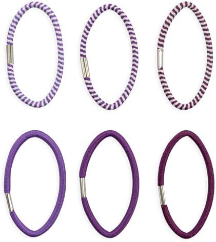Elástico de Cabelo Dainly Purple Lanossi - 6 uni
