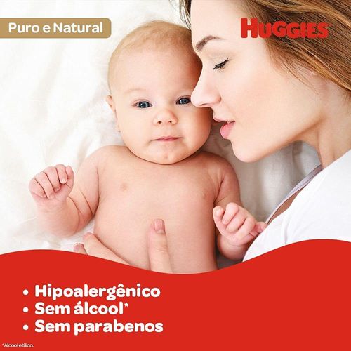 Lenços Umedecidos Huggies Puro e Natural - 48 Uni