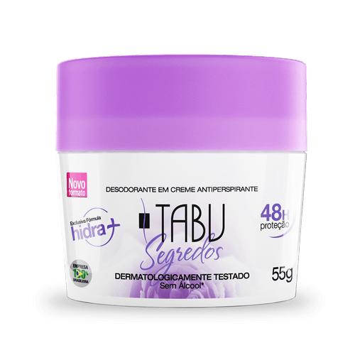 Desodorante Tabu Creme Segredos - 55g