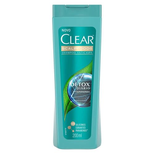 Shampoo Anticaspa Clear Detox Diário - 200ml