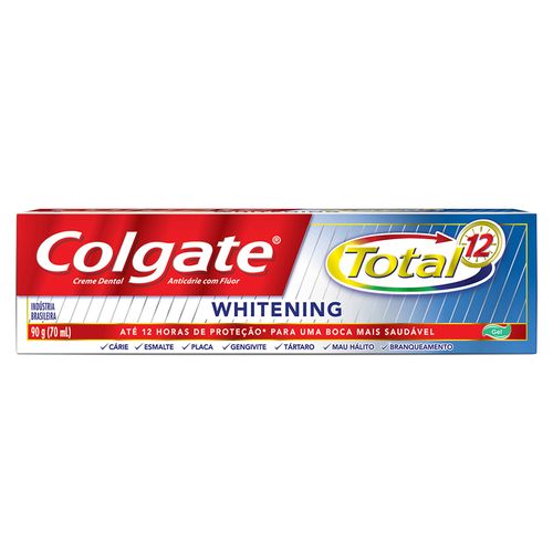 Creme Dental Colgate Total 12 Whitening - 90g