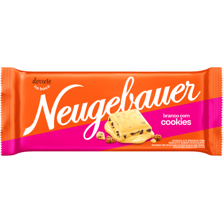 Barra de Chocolate Branco Com Cookies Neugebauer - 90g