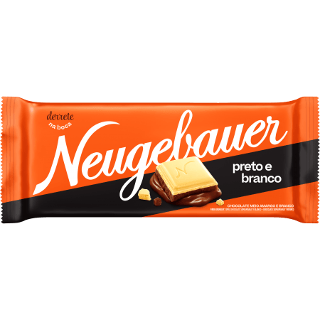 Barra de Chocolate Preto e Branco Neugebauer - 90g