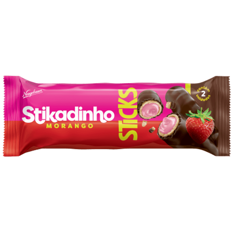 Sticks Stikadinho Morango - 32g
