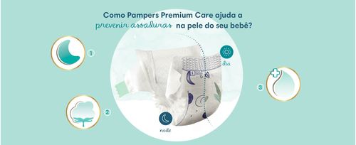 Fralda Pampers Premium Care Tamanho XG - 60 Uni