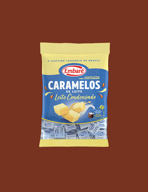 Bala Caramelo de Leite Sabor Leite Condensado - 150g