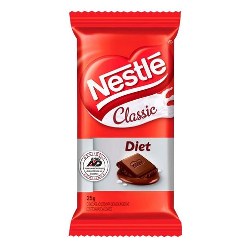 Chocolate Nestle Classic Ao Leite Diet - 25g
