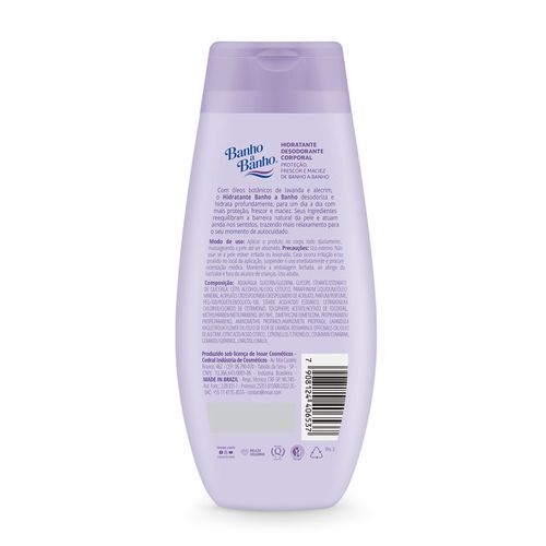 Loção Hidratante Banho a Banho - Lavanda e Alecrim