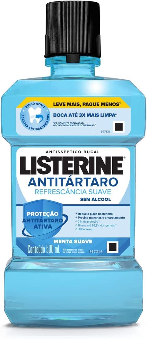 Enxaguante Bucal Listerine Tartar Control Zero - 500ml