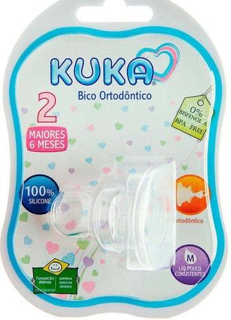 Bico de Mamadeira Furo Médio - Kuka