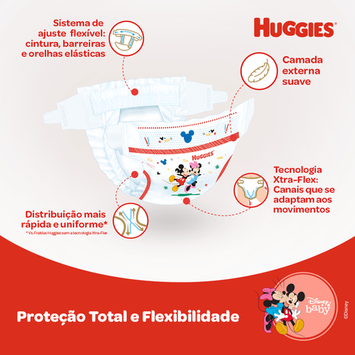 Fraldas Huggies Supreme Care Jumbo Tamanho G - 32 Uni