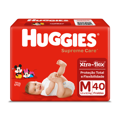 Fralda Huggies Supreme Care Tamanho M - 40 Uni