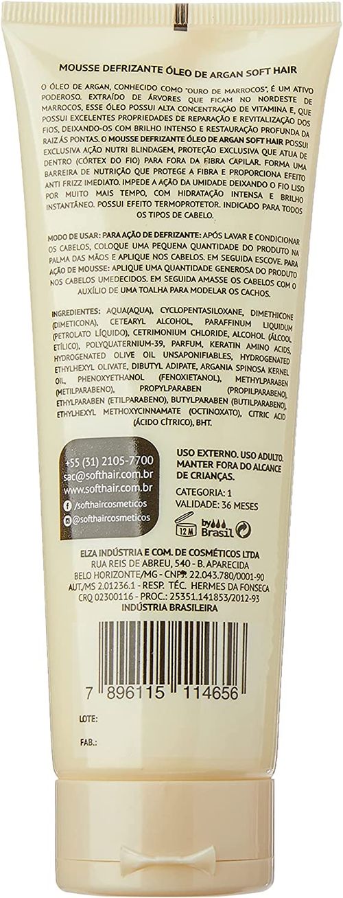 Defrizante Soft Hair Óleo de Argan - 240ml