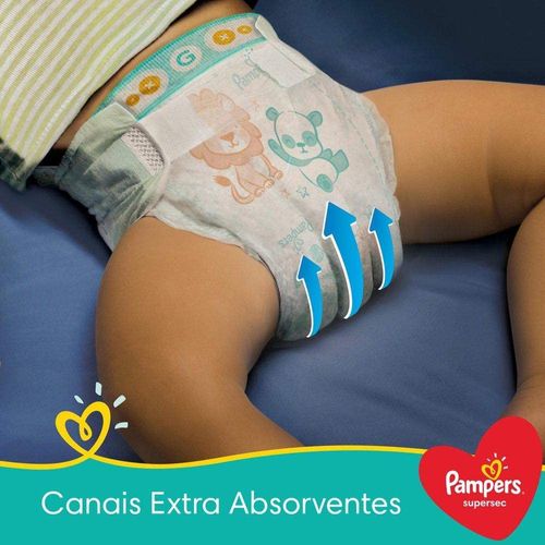 Fralda Pampers Supersec Hiper Tamanho G - 46 Uni