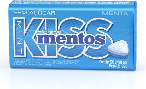 Pastilha Mentos Kiss Mint - 35g