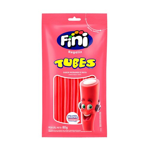 Bala Fini Tubes Morango - 80g