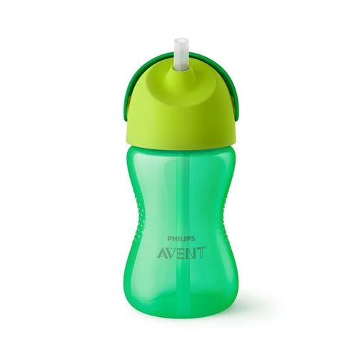 Copo Canudo Curvado Verde Philips Avent - 300ml
