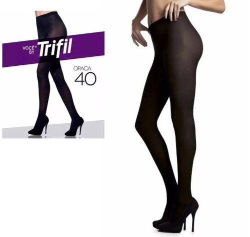 Meia Calça Trifil Fio 40 Preto - Tamanho G