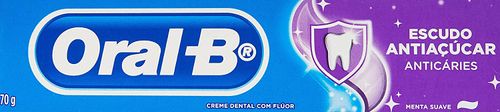 Creme Dental Oral-B Escudo Antiaçucar - 70g