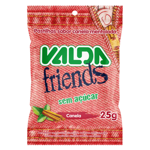 Pastilhas Valda Friends Canela - 25g