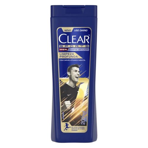Shampoo Anticaspa Clear Men Limpeza Profunda - 200ml