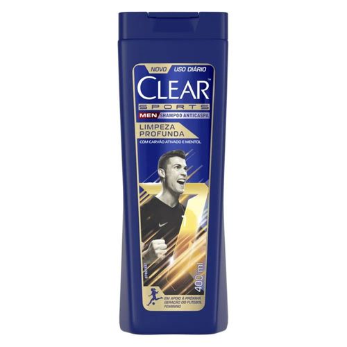 Shampoo Anticaspa Clear Men Limpeza Profunda - 400ml