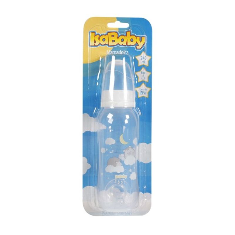 Mamadeira IsaBaby Clássica Sonhos Bico de Silicone - 240ml
