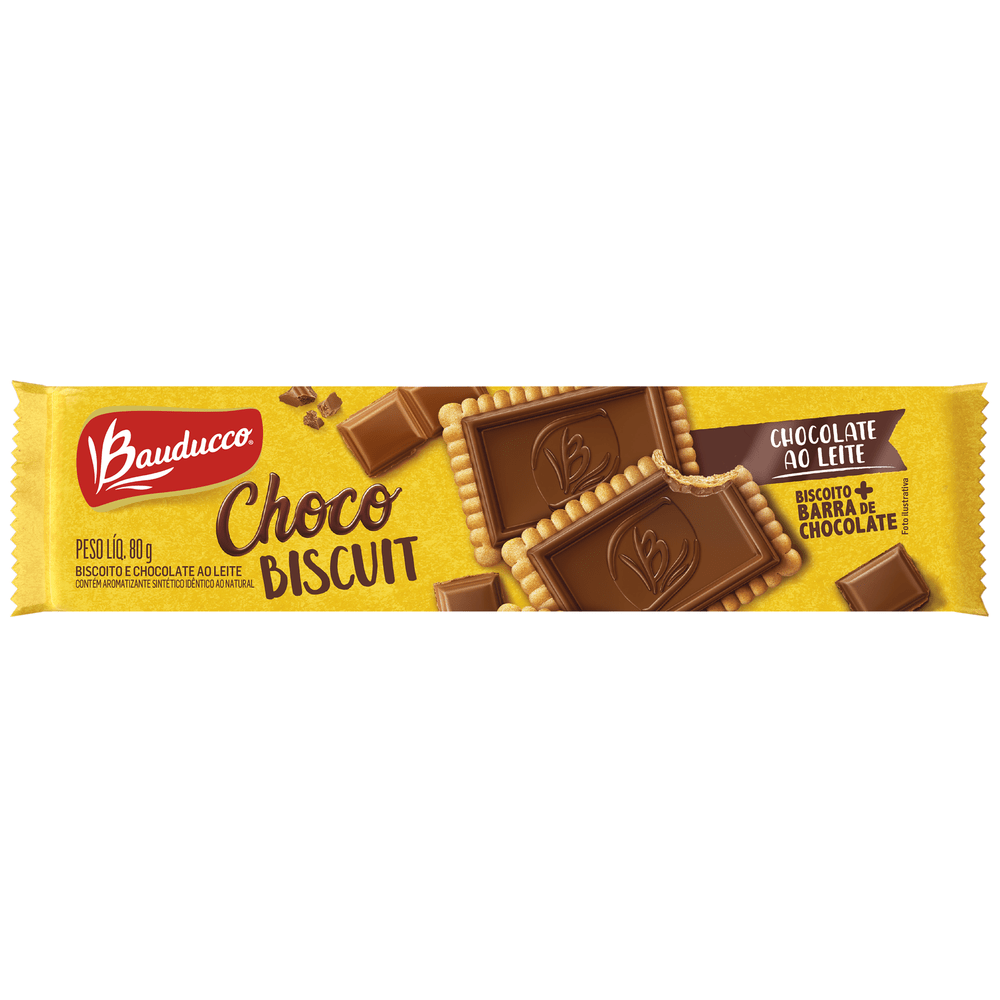 Biscoito Bauducco Chocolate Ao Leite 36g
