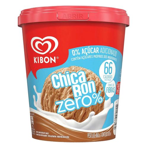 Sorvete Kibon Chicabon Zero Acúcar - Pote 800ml