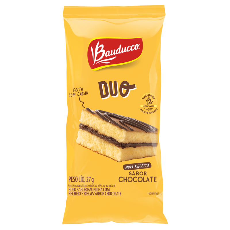 Bolinho Bauducco Duo Chocolate - 27g