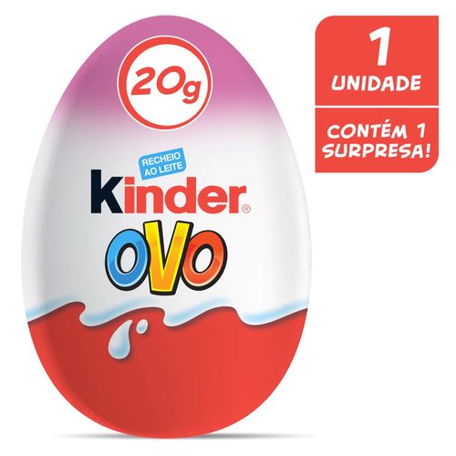 Chocolate Kinder Ovo Rosa - 20g