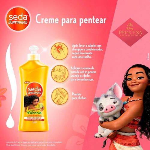 Creme de Pentear Seda Infantil Moana Cachos Encantados - 300ml